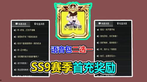 ss9赛季最新爆料首充,独家爆料带你领略全新游戏体验